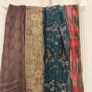 Colorful Patterned Scarves Set